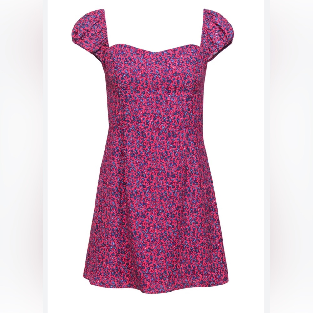 French Connection Cap Sleeve Floral Mini Dress